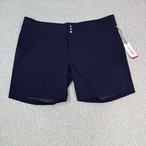 Jofit Golf Shorts Women's Size 16 Navy Blue Belted NWT
